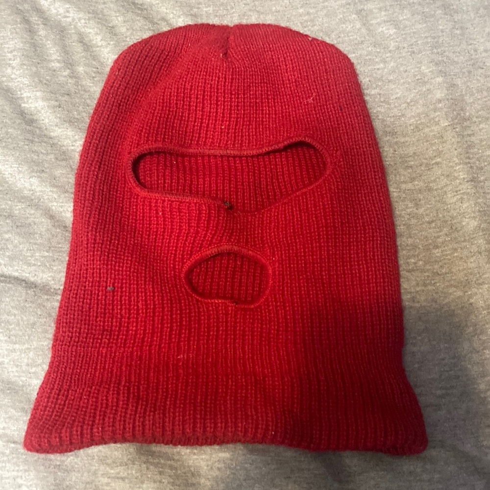 Red Ski Mask